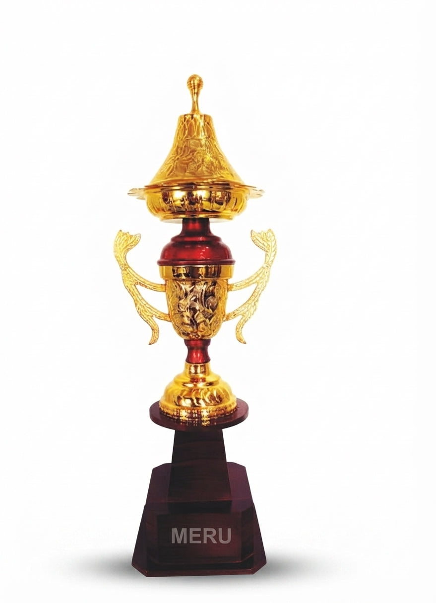 Metal Award Trophy Custom Medals metal award trophy as 940 red - Meru Trophy