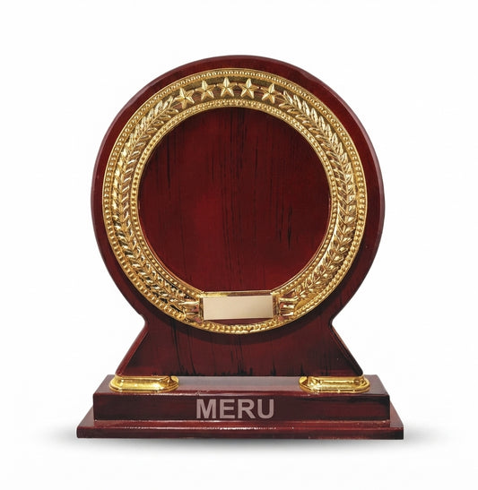 Wooden Memento Trophy Corporate Award Custom Engraved Medals 3145 - Meru Trophy