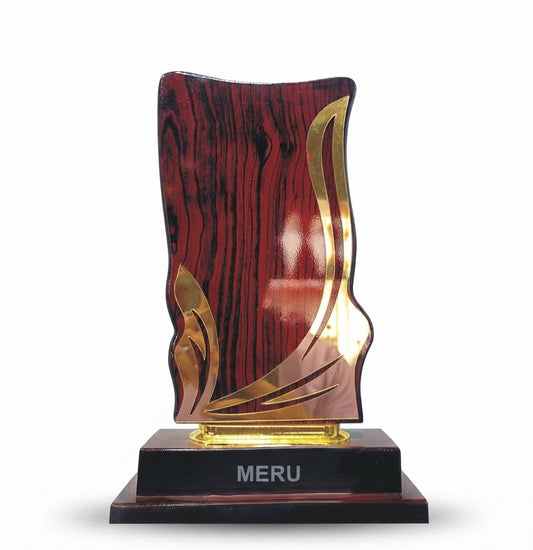 Elegant Wooden Memento Recognition Award - Custom Trophies & Awards CP70 - Meru Trophy