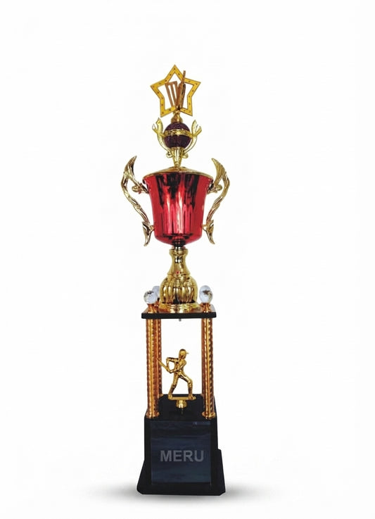 Metal Cricket Trophy Star Award 4150 - Meru Trophy