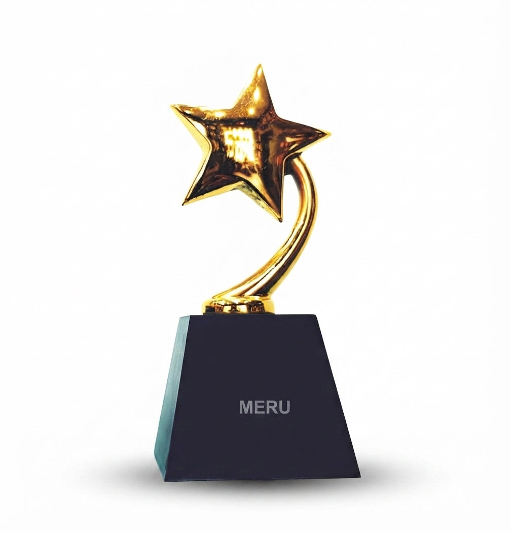 Premium Star Trophy Corporate and Academic Awards gold star award trophy jh91 - Meru Trophy