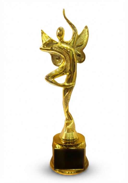 Gold Winged Figure Trophy AM 7 - Meru Trophy