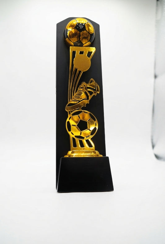 Premium Football Trophy Award Gold Accents 2039 f - Meru Trophy