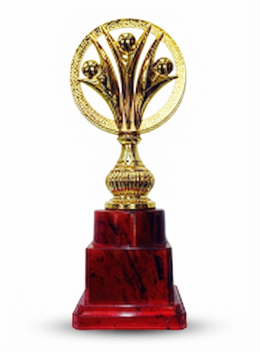 Gold & Maroon Achievement Trophy  7503 - Meru Trophy