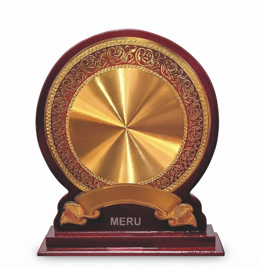 Elegant Wooden Award Trophy - Custom Awards & Recognition 814 - Meru Trophy