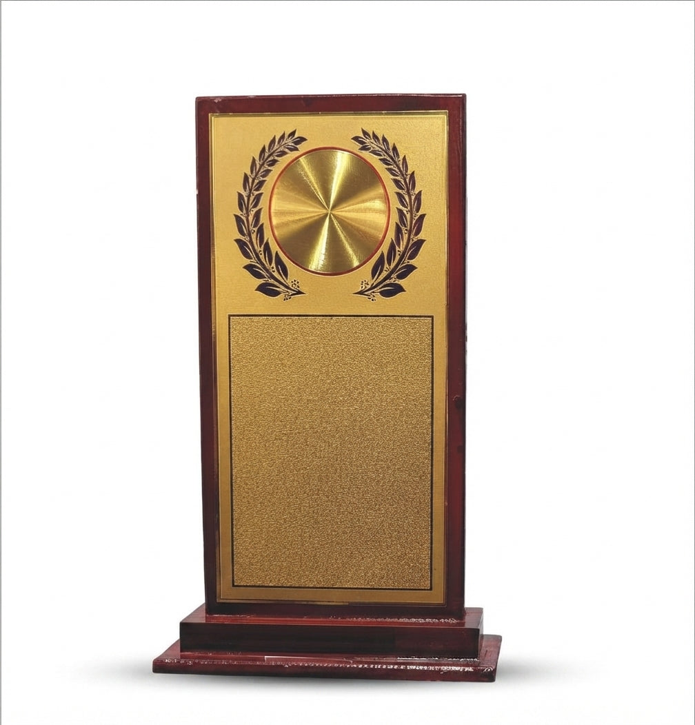 Wooden Recognition Memento Corporate Trophy - Custom Awards 551 - Meru Trophy