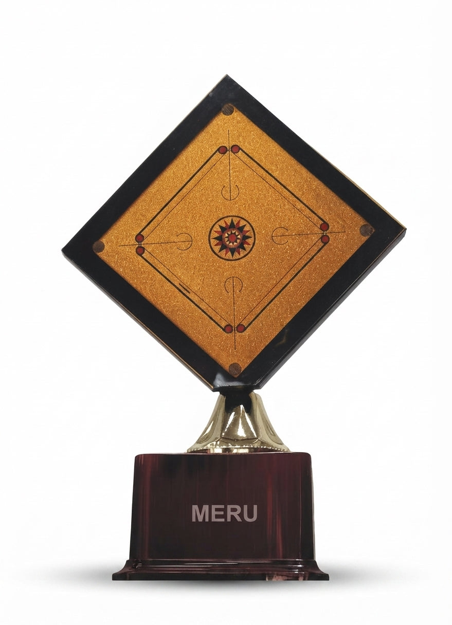 Carrom Board Trophy Custom Trophy CR533 - Meru Trophy