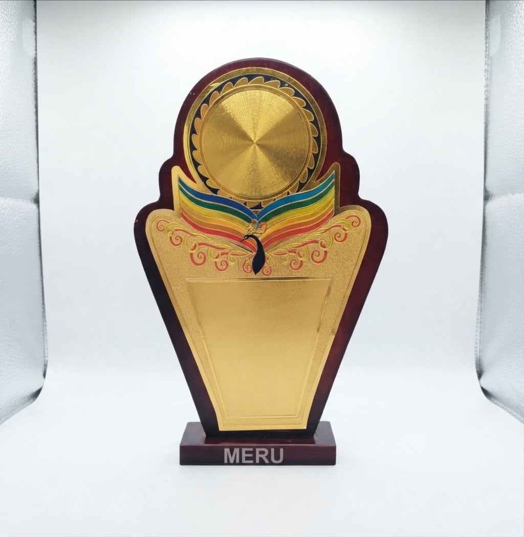 Wooden Memento Recognition Award - Custom Engraved Trophies 720 - Meru Trophy