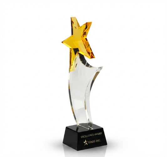 Crystal Star Trophy CST 30 - Premium Crystal Awards - Meru Trophy