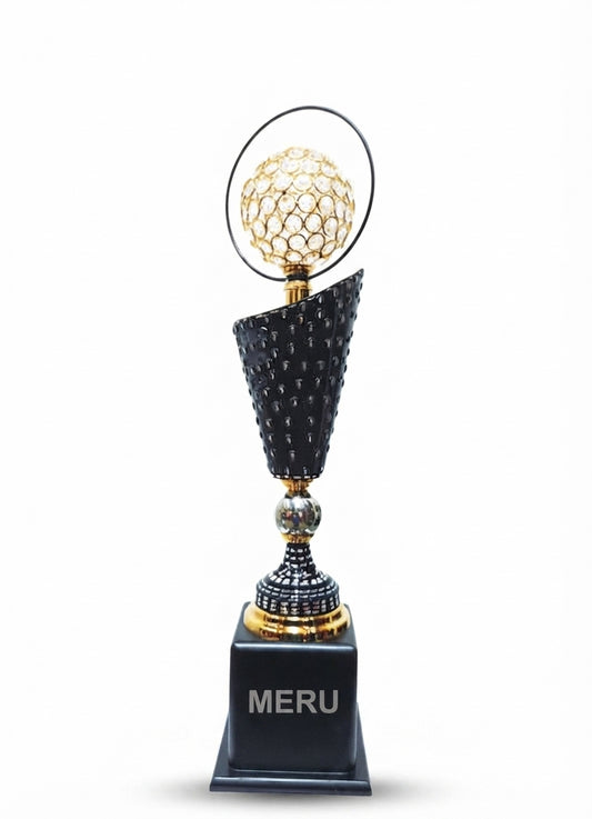 Premium Black and Gold Trophy new618 - Meru Trophy