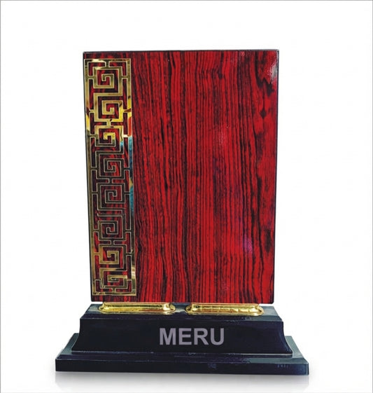 Wooden Memento Corporate Trophy wooden award memento - Custom Awards CP9 - Meru Trophy