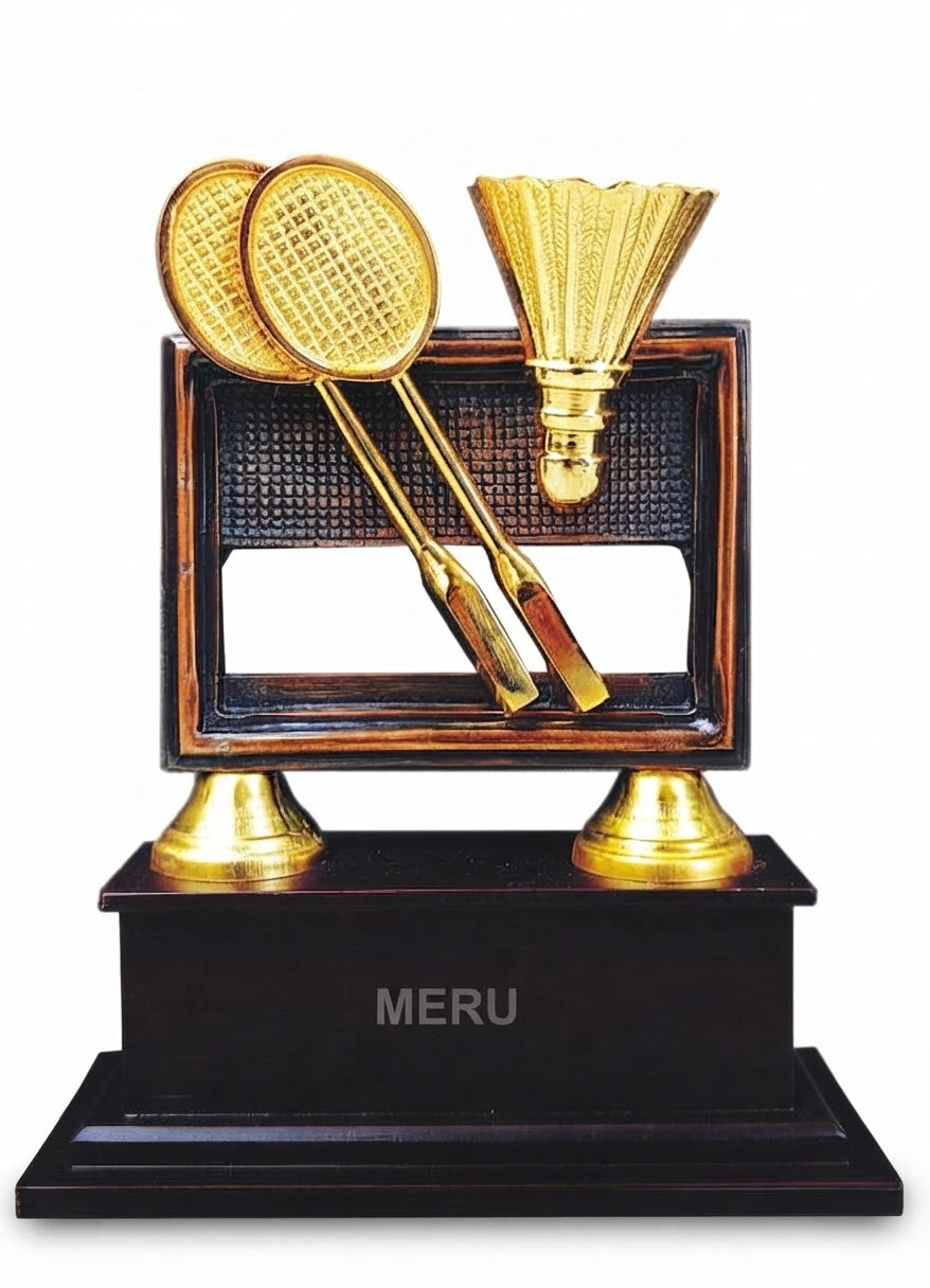 Badminton Trophy Recognition Award 826 - Meru Trophy