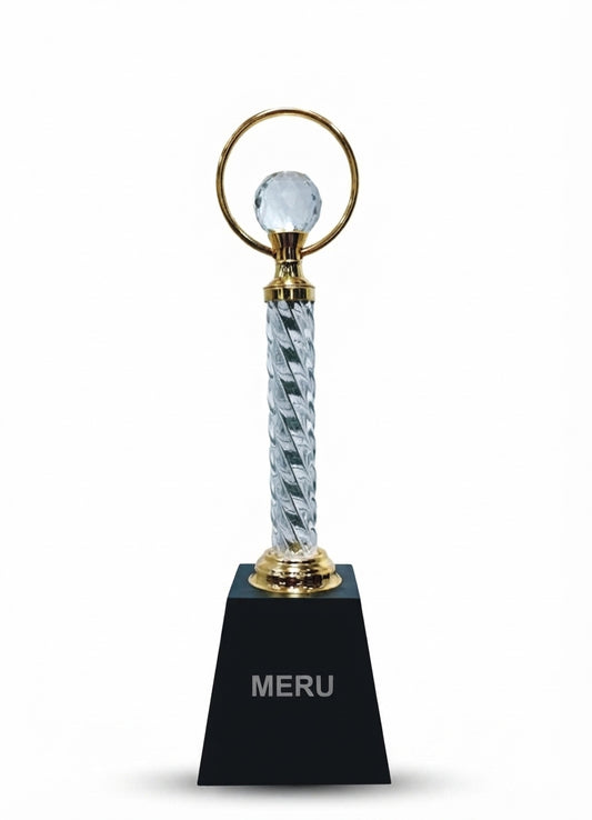 Crystal Achievement Trophy JH89 - Meru Trophy
