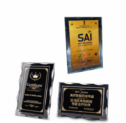 Elegant Crystal Trophies Custom Trophy CST 46 - Crystal Awards - Meru Trophy