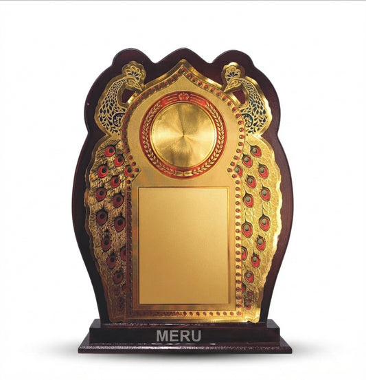 Wooden Peacock Memento: Unique Recognition Award  725 - Meru Trophy