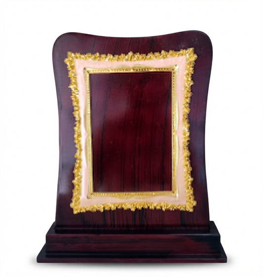 Wooden Achievement Trophy with Gold Detailing 1160 - Meru Trophy