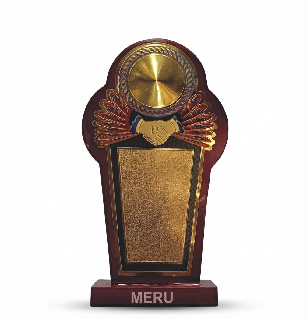 Wooden Corporate Awards & Trophies - Custom Engraved Recognition 702 - Meru Trophy