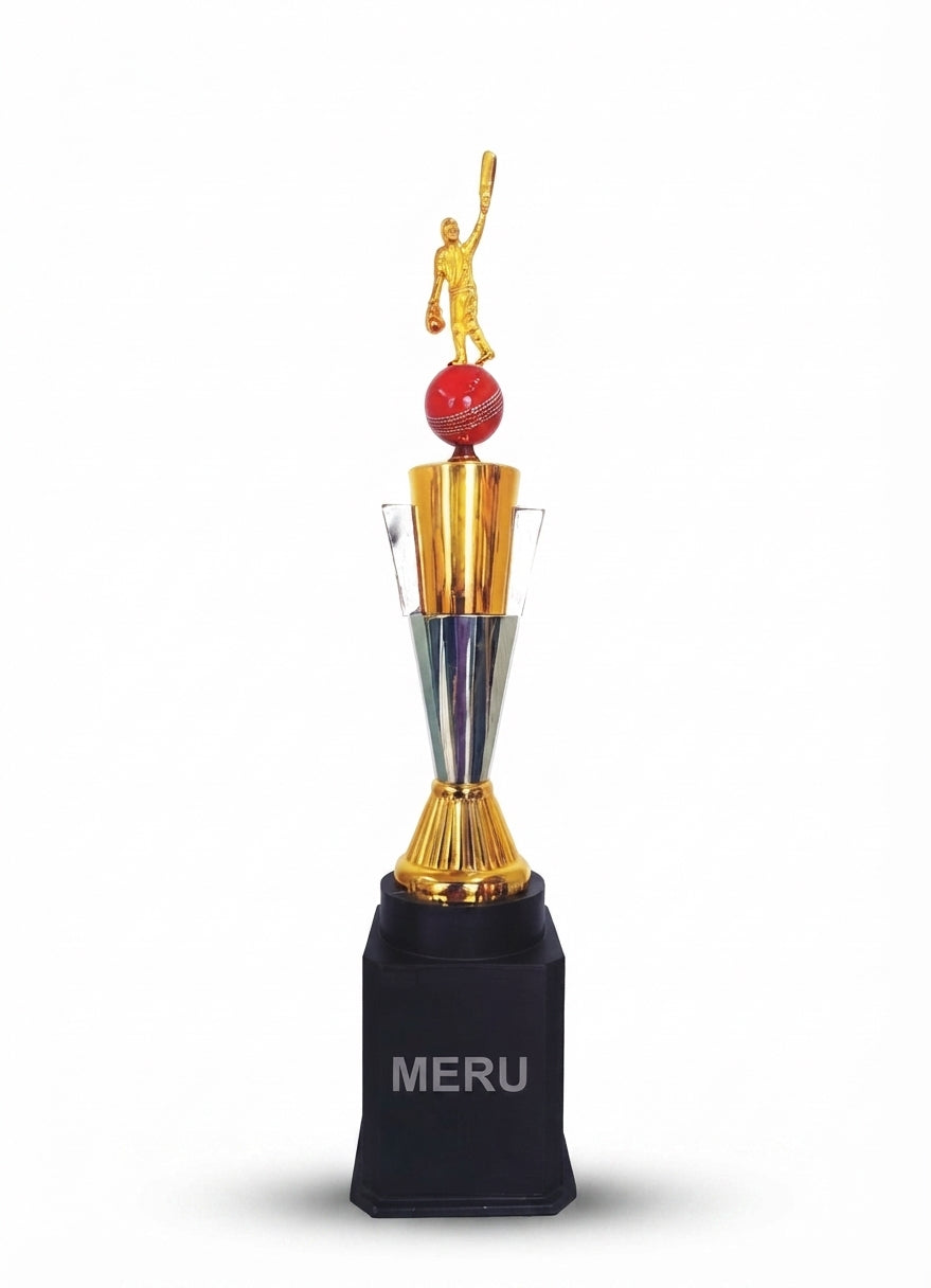 Cricket Trophy - Metal Sports Trophies 886 - Meru Trophy