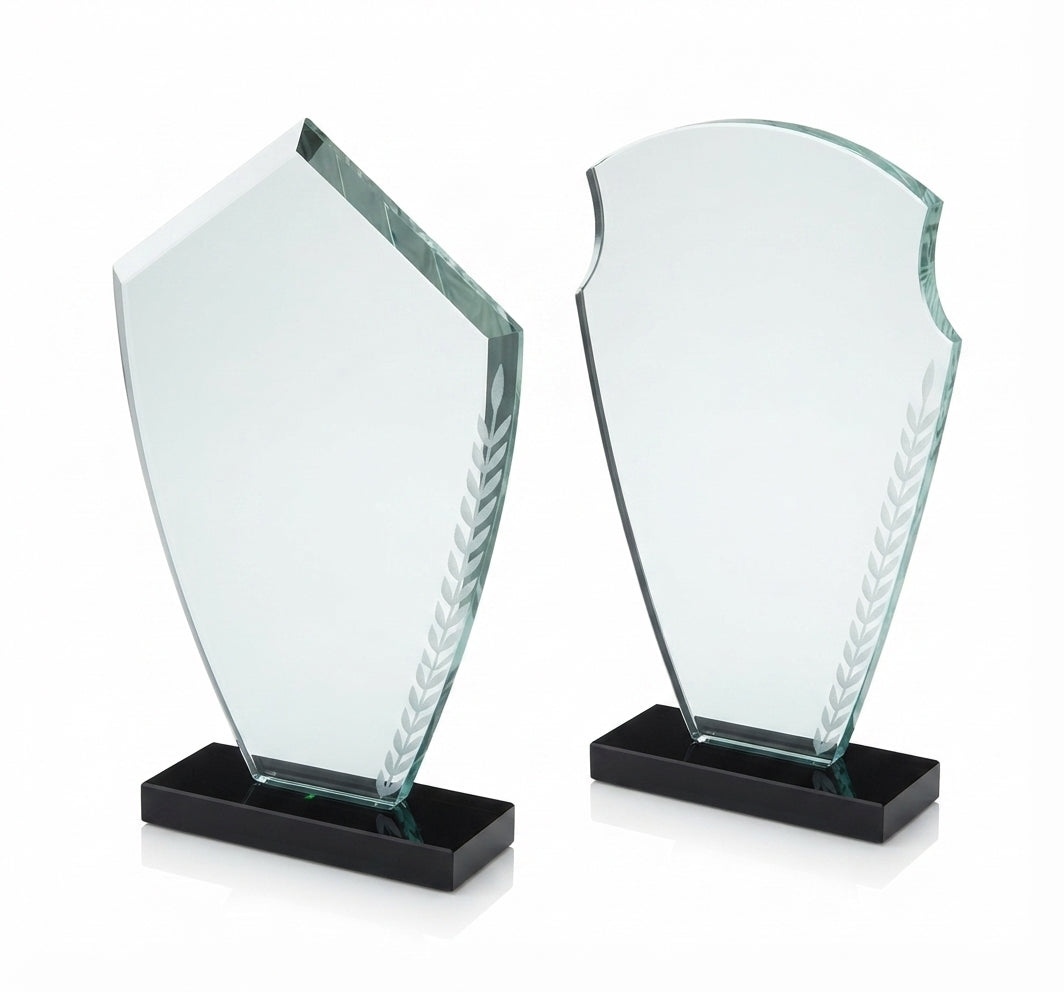 Crystal Leaf Award Trophy CST-83 - Meru Trophy
