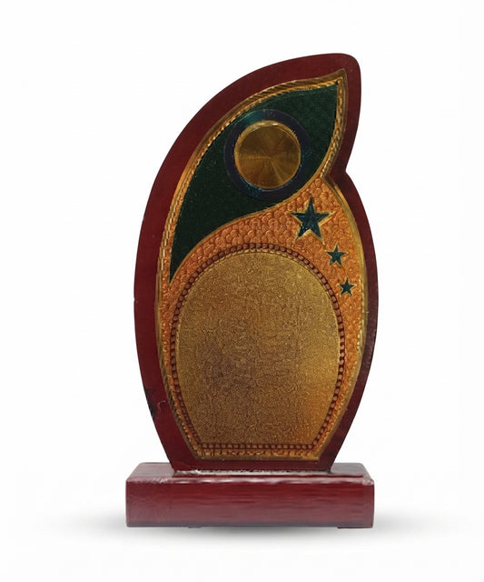 Wooden Memento Award & Trophy 1812 - Custom Engraved Recognition - Meru Trophy
