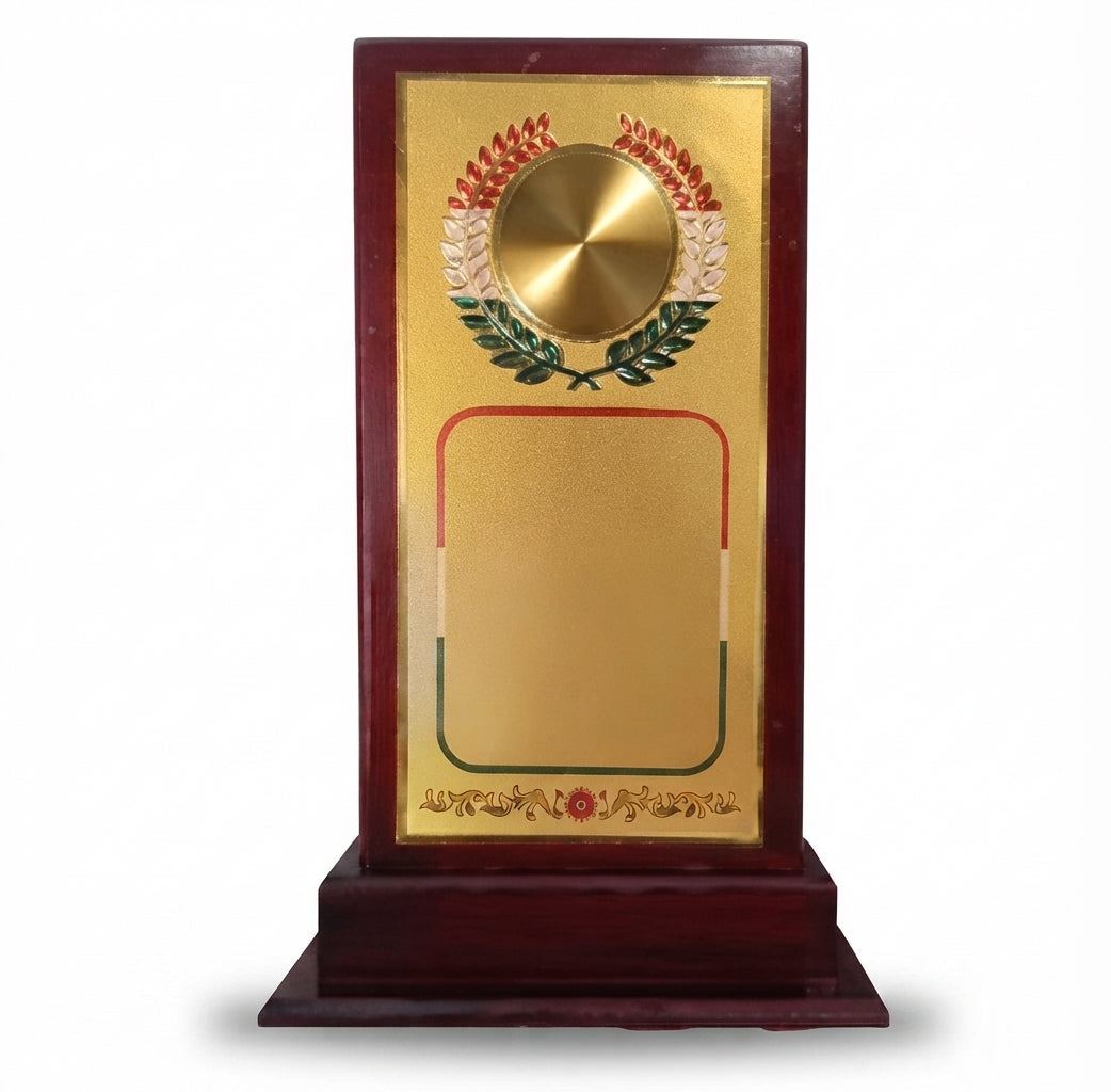 Wooden Memento Recognition Award Trophy - Custom Trophies 729 - Meru Trophy