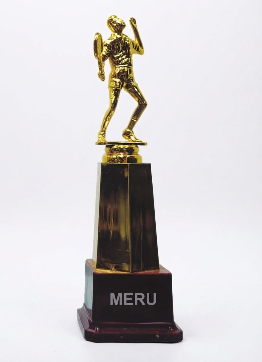 Badminton Sports Trophy Gold Medal of Achievement PL 32 1 - Meru Trophy