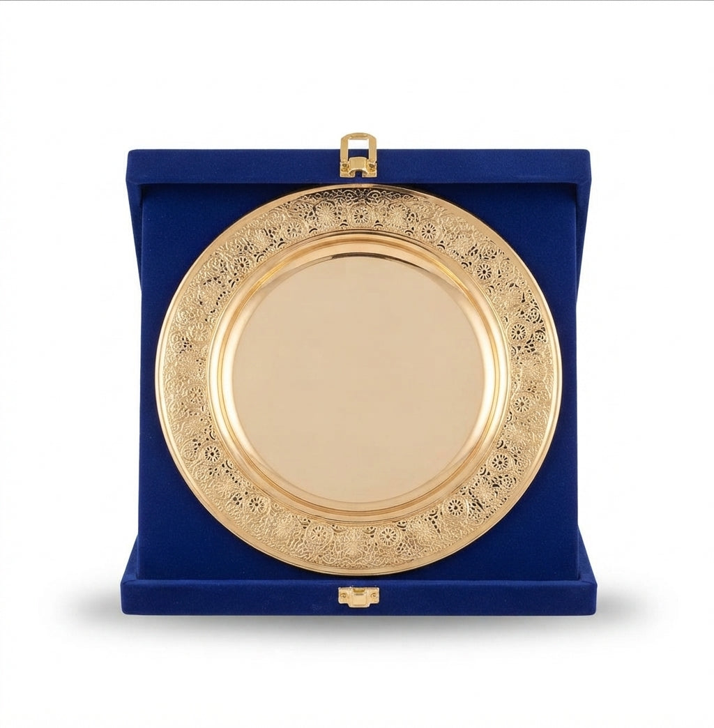 Gold Wooden Memento Recognition Award Trophy - Custom Trophies 4052 - Meru Trophy