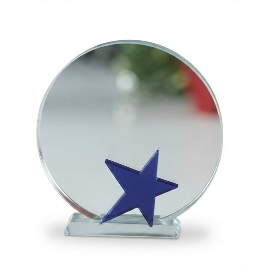 Crystal Star Corporate Trophy CST 17 - Premium Crystal Awards - Meru Trophy