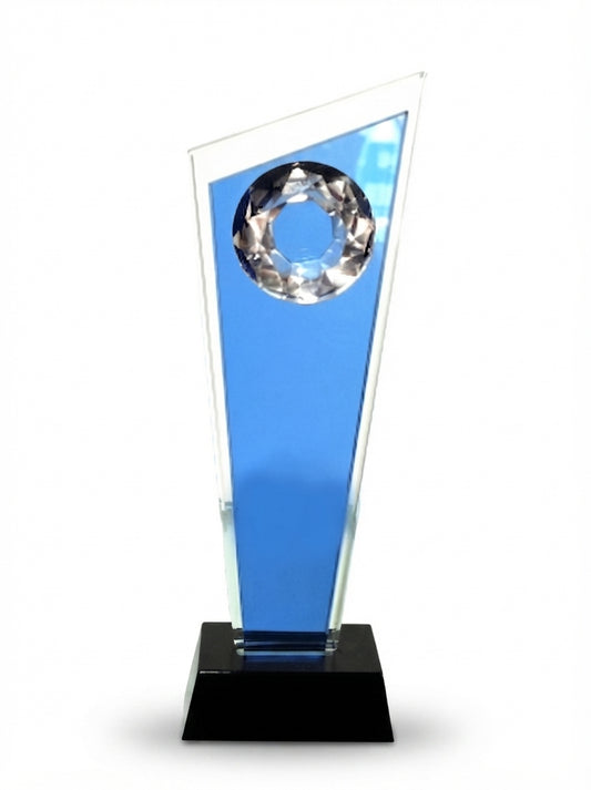 Blue Crystal Corporate Trophy CST-19 - Meru Trophy