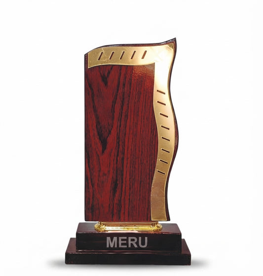 Wooden Award Trophy Memento CP69 - Meru Trophy