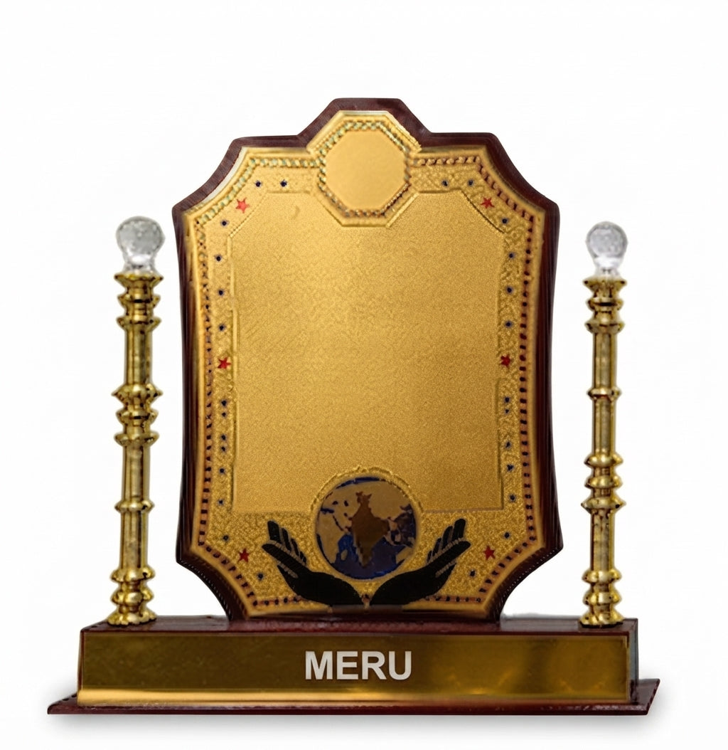 Wooden Memento Award Trophy - Unique Recognition Awards 2537 - Meru Trophy