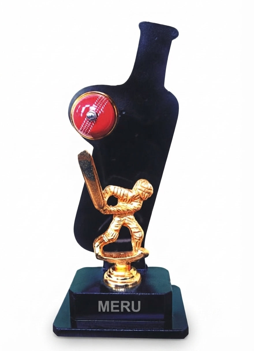 Cricket Acrylic Trophy 864k - Fiber Trophies & Custom Awards - Meru Trophy