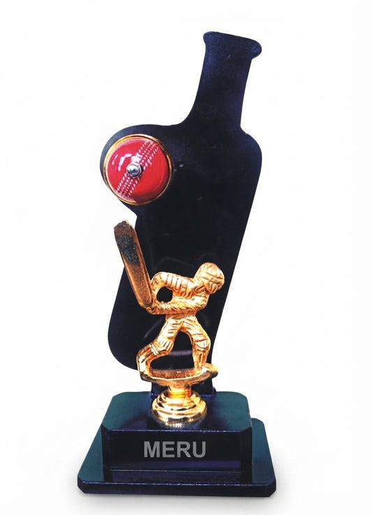 Cricket Acrylic Trophy 864k - Fiber Trophies & Custom Awards - Meru Trophy