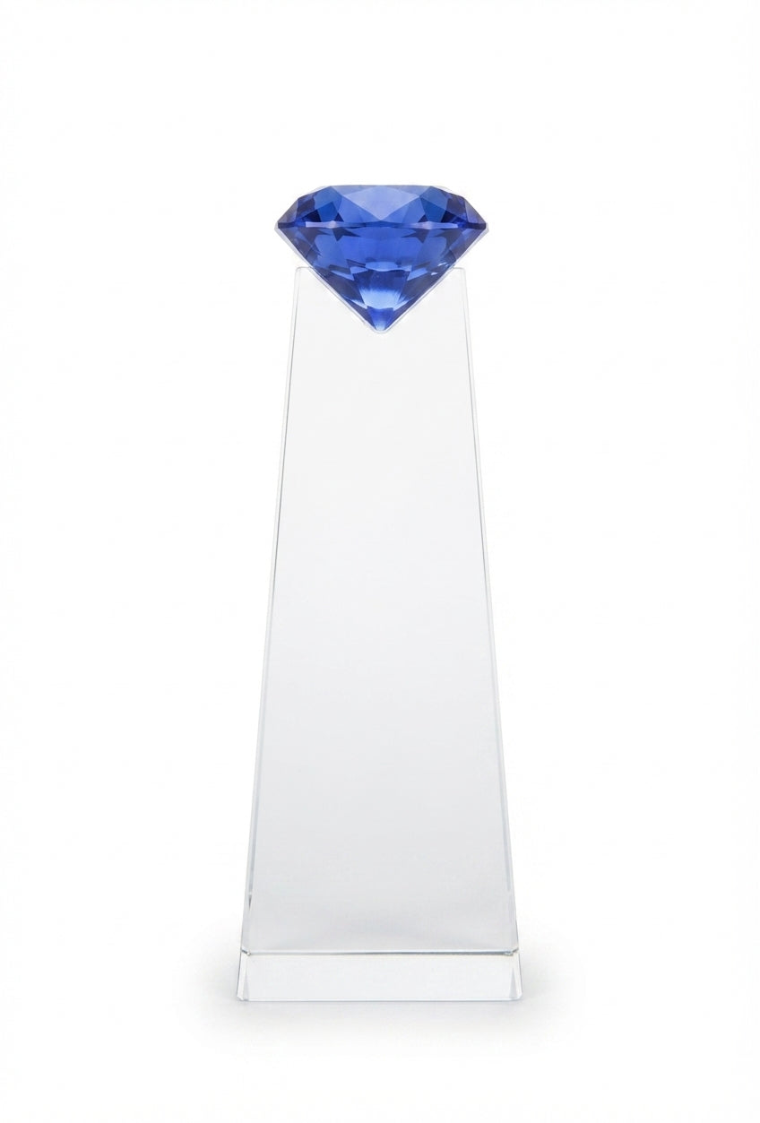 Crystal Award Trophy - Corporate Recognition and Award Trophy Design CST-120 - Meru Trophy