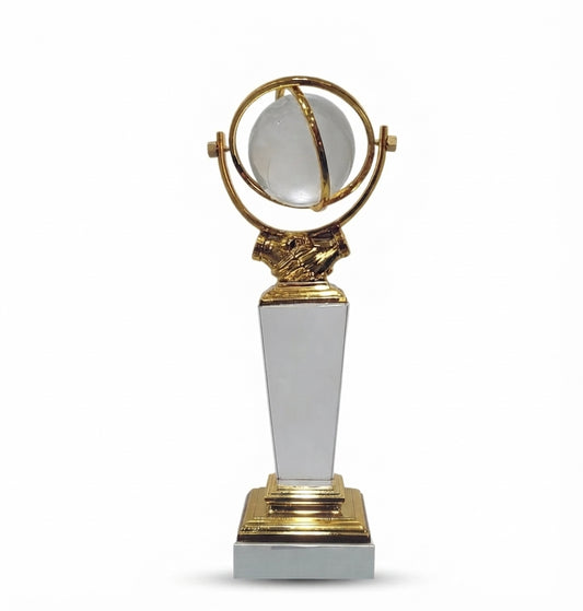 Crystal Globe Trophy Award CST-114 - Meru Trophy