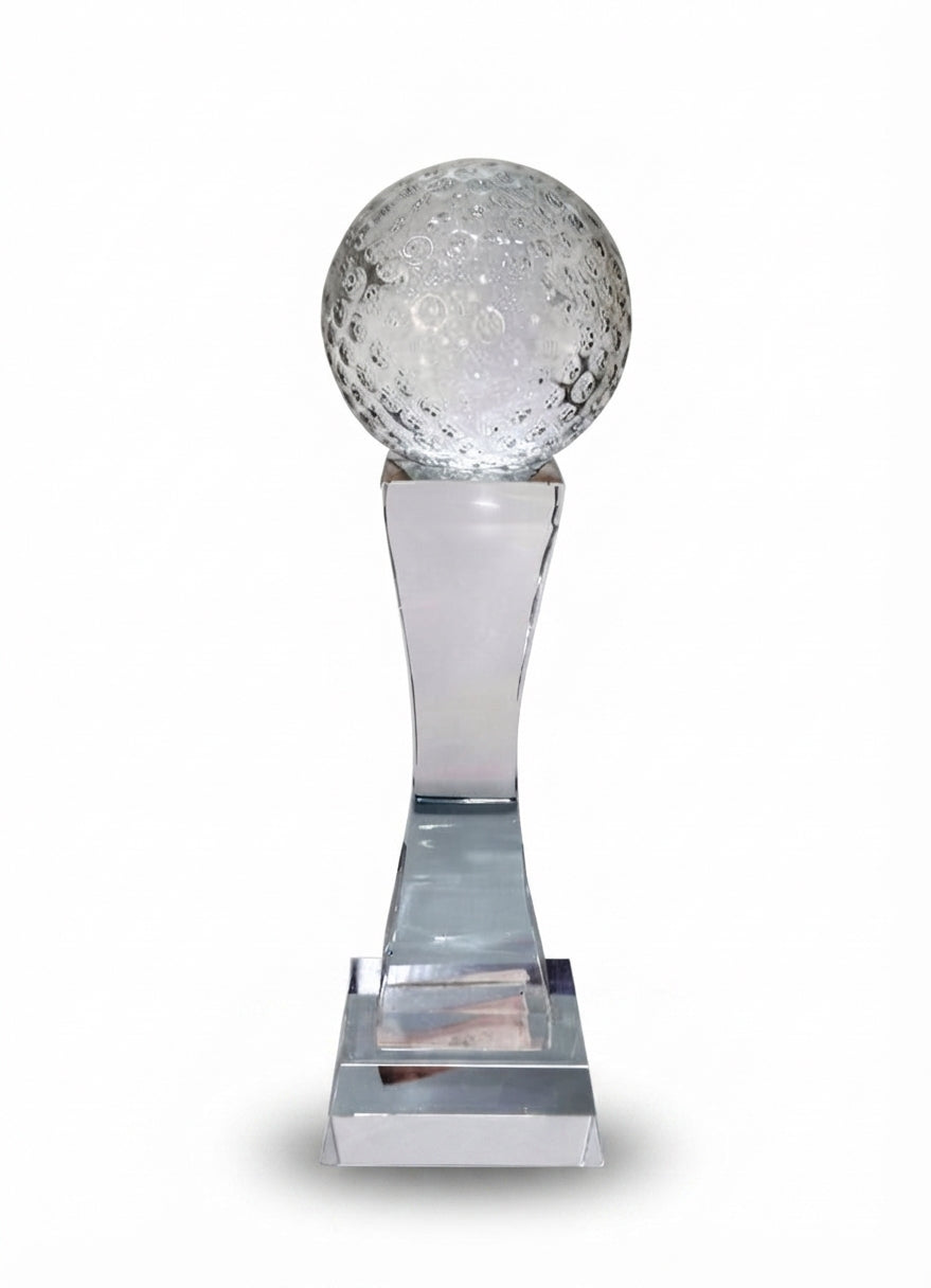 Crystal Golf Ball Trophy CST-110 - Meru Trophy