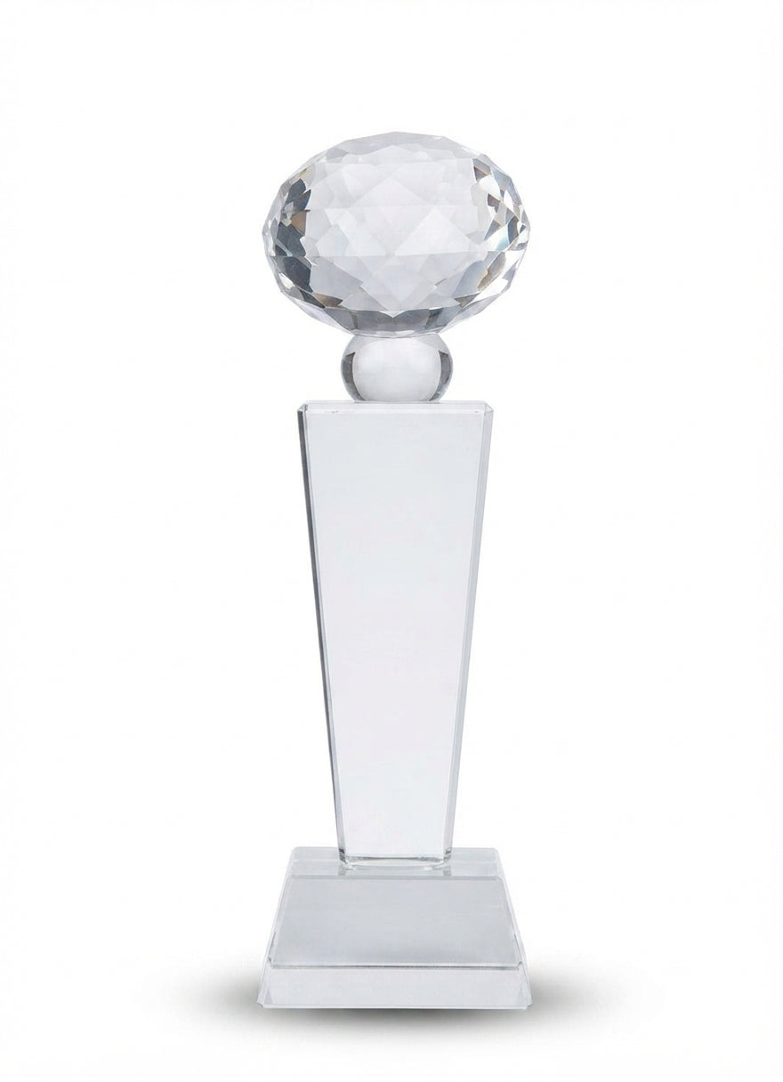 Crystal Globe Trophy - Corporate Awards and Recognition CST-43 - Meru Trophy