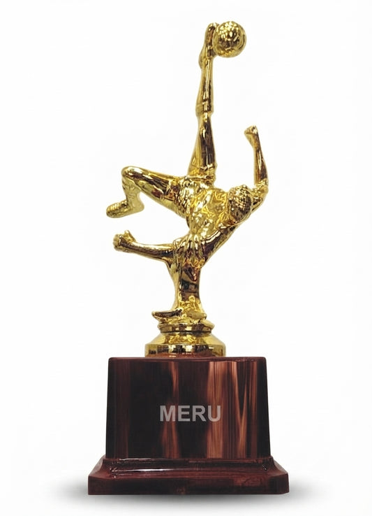 Gold Soccer Trophy Bicycle Kick Award 112 - Meru Trophy
