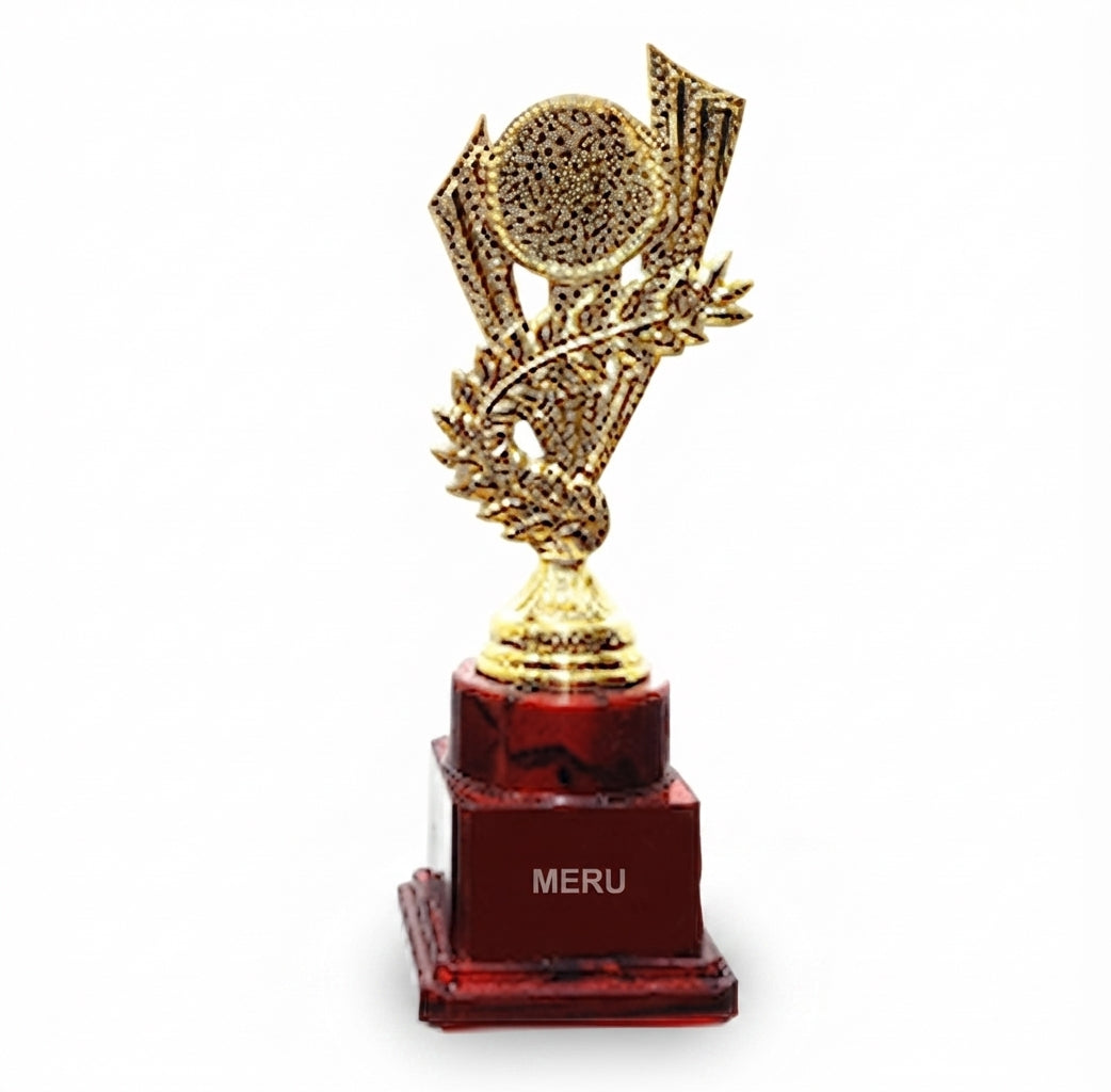 Gold and Maroon Achievement Trophy 7505 - Meru Trophy