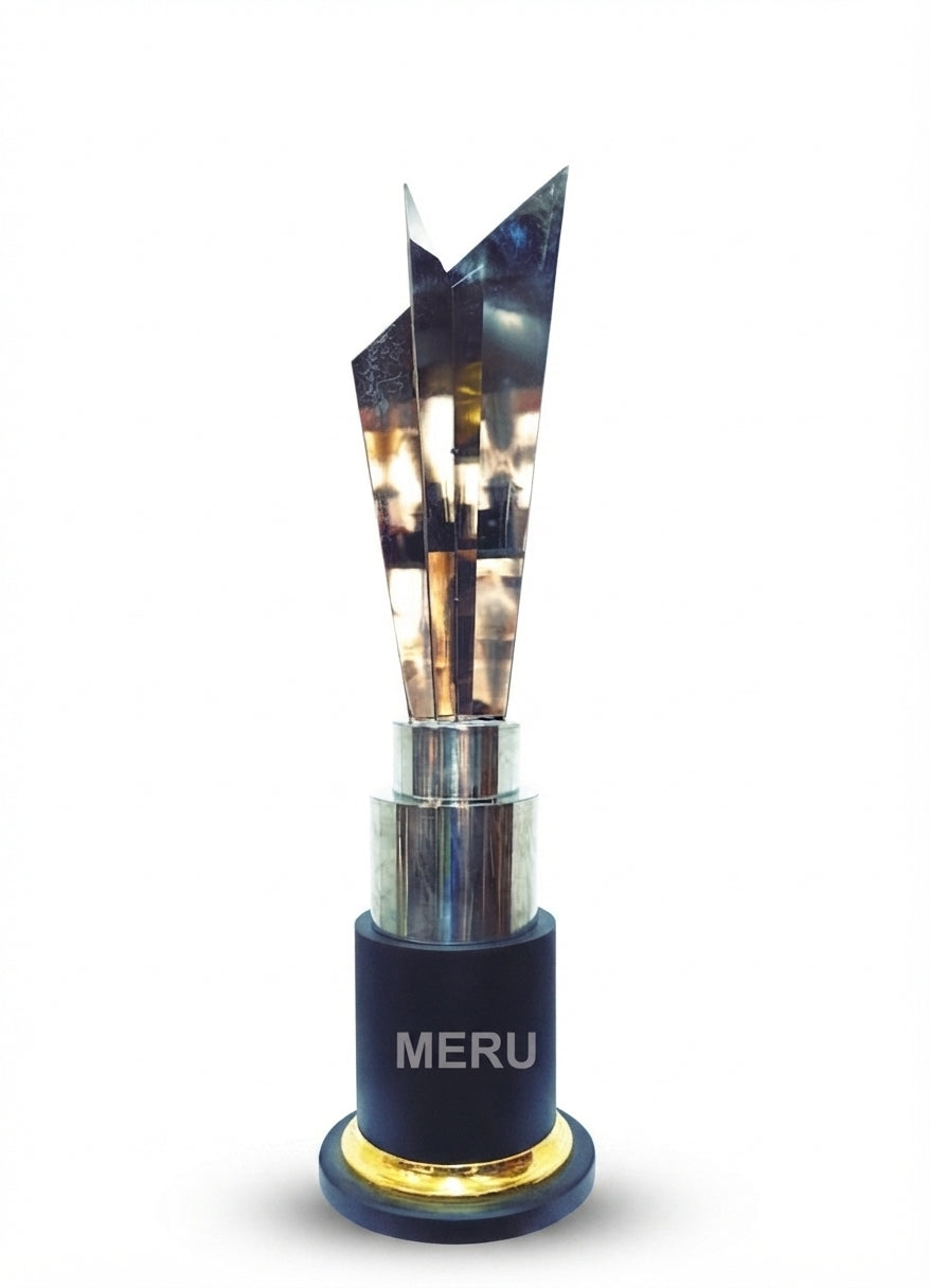 Metal Trophy Award for Recognition T20 - Meru Trophy