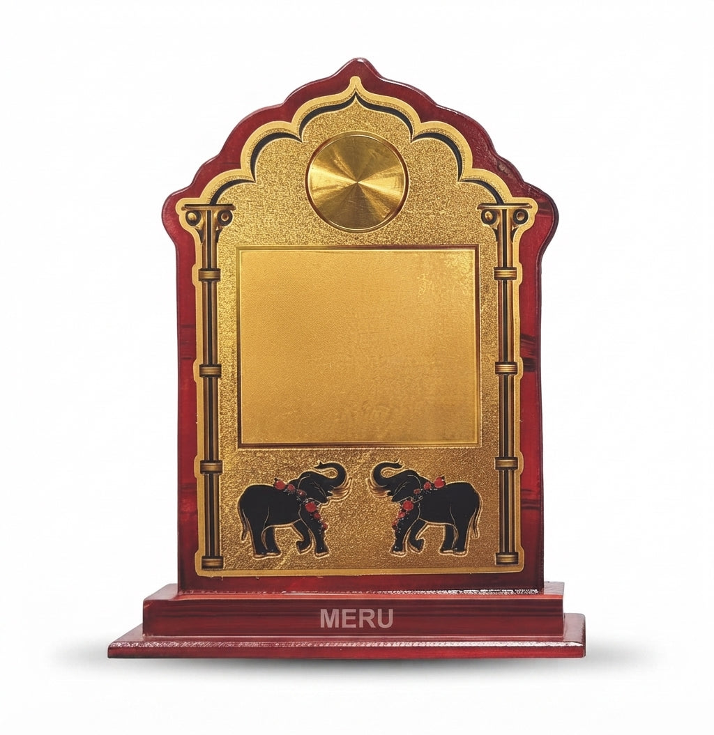 Wooden Elephant Award A Unique Corporate Trophy and Award 561 - Meru Trophy