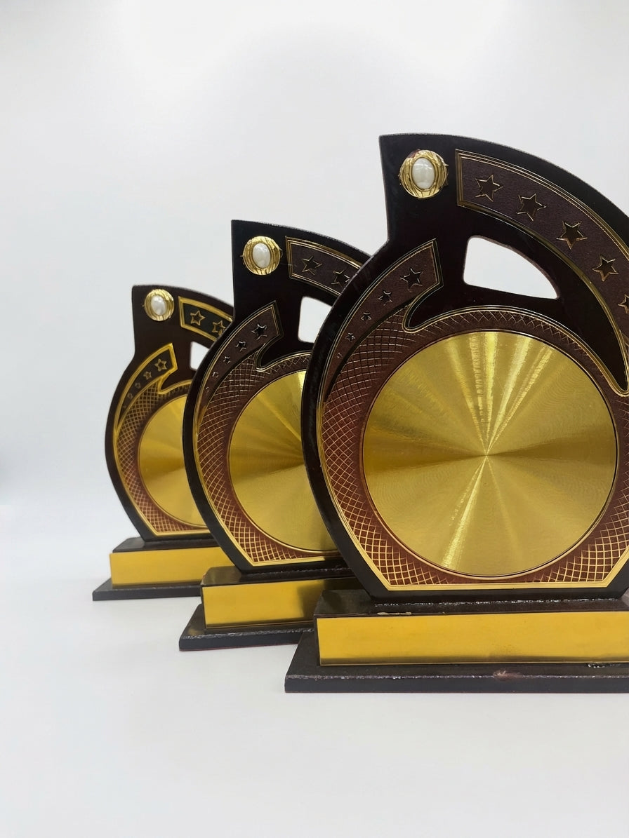 Wooden Memento Recognition Award Trophy - Custom Wooden Awards 2967 - Meru Trophy