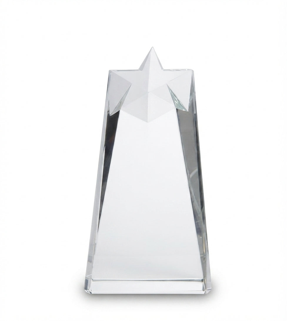 Crystal Star Trophies & Recognition Awards CST 34 - Custom Crystal Awards - Meru Trophy
