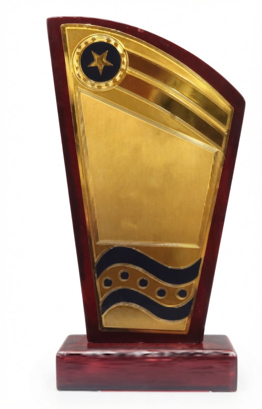 Elegant Wooden Trophy for Recognition Awards 881 - Meru Trophy