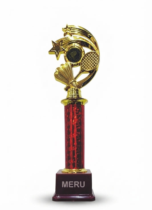 Badminton Trophy - Custom Trophy and Award LR158 - Meru Trophy