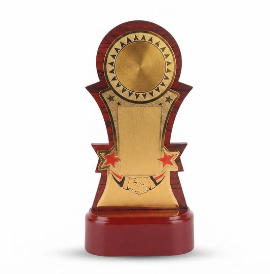 Wooden Award Trophy for Recognition and Corporate Awards EC 119 - Meru Trophy