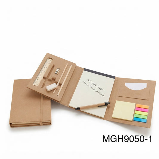 Folding Stationery Organiser Kit - Tan - Meru Trophy corporate gifting