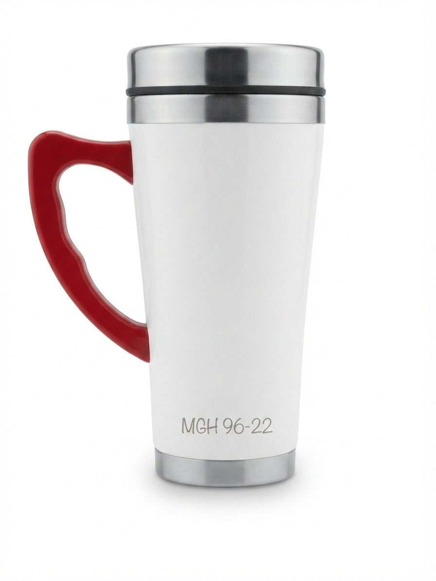 Compact Steel Bottle - White - Meru Trophy corporate gifting