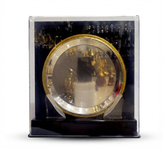 Elegant Silver and Gold Memento Wooden Trophy CP 60 - Meru Trophy