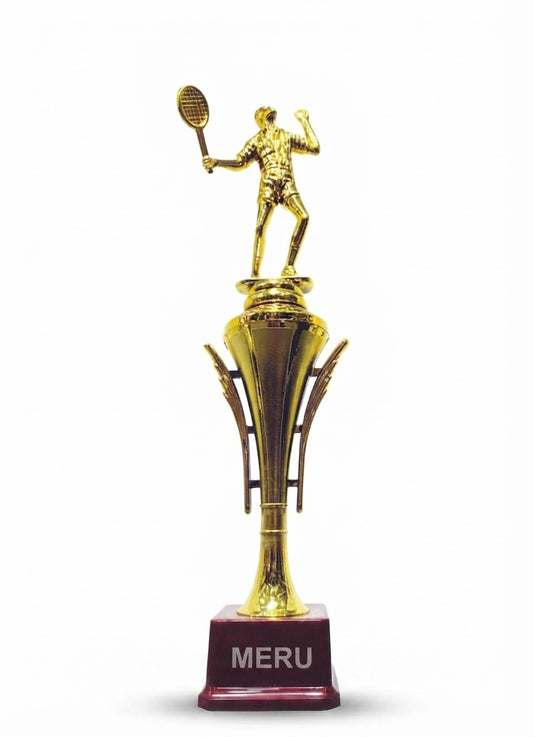 Gold Tennis Trophy Sports Awards HV32 - Meru Trophy